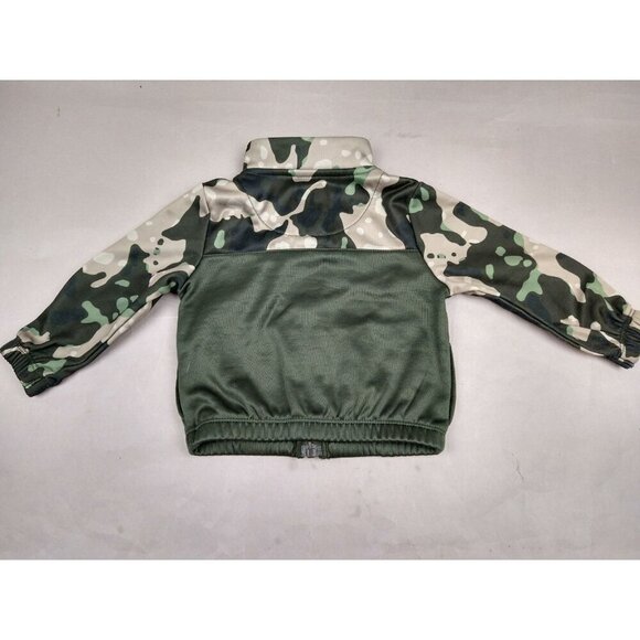 NIKE Jacket Toddlers Size 12 Month Green Camouflage Therma Dri Fit Full Zip 12M - Picture 5 of 6